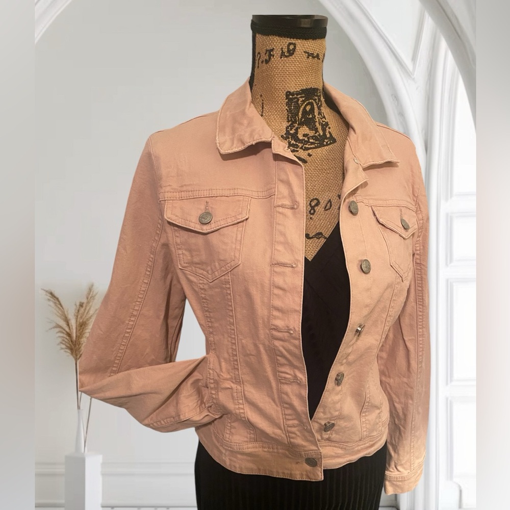 Light Pink/Mauve Denim Jacket